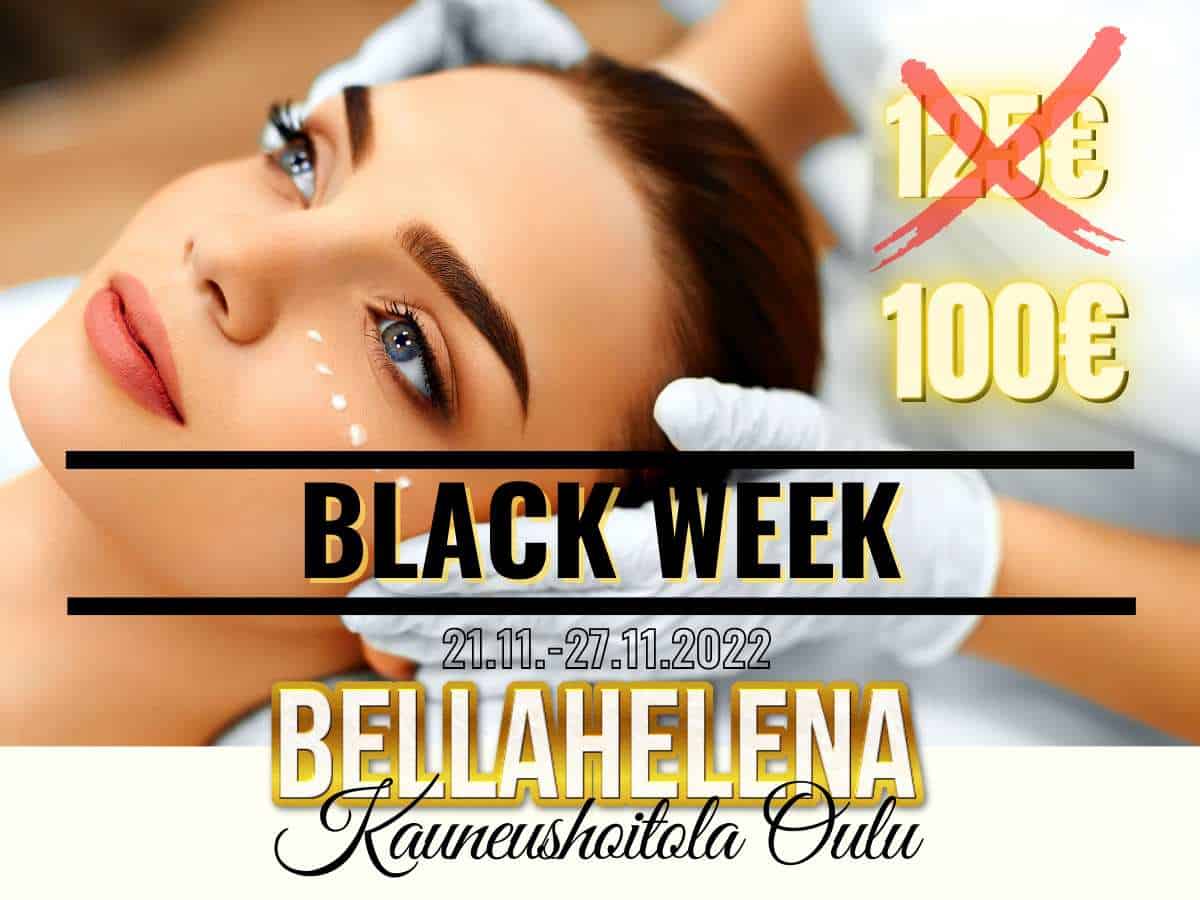 Black Friday 2022 Kauneushoitola BellaHelena Oulu Sothys Dermia Eckstein tuotteet -20% alennuksella BellaHelenasta Black Week 